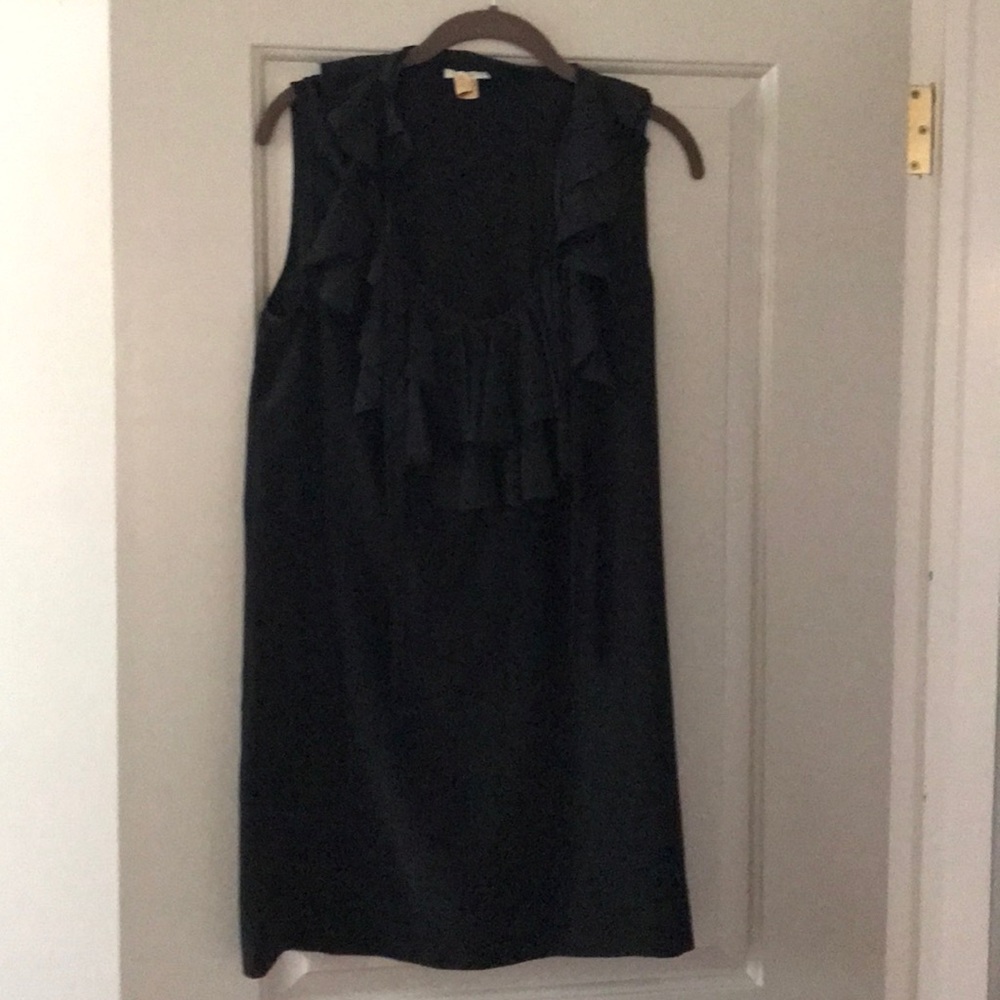 Joie black silk dress